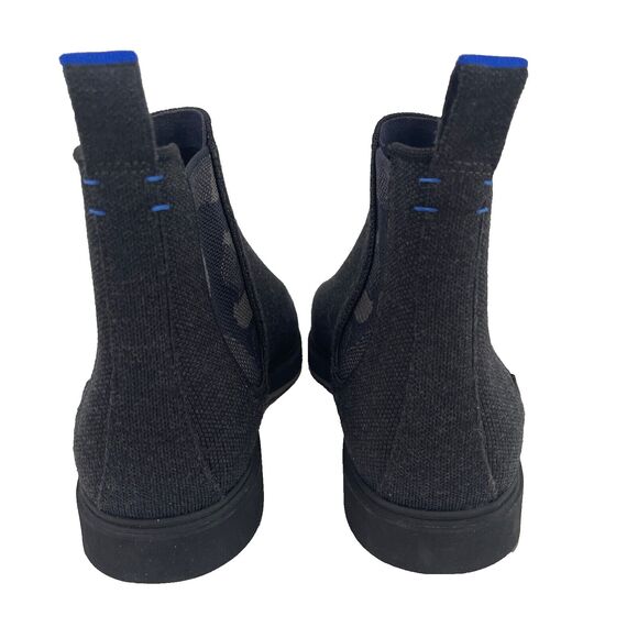 Rothys $259 Merino Wool Chelsea Ankle Boots Granite Gray Black Camo Mens Size 11 - Picture 4 of 8